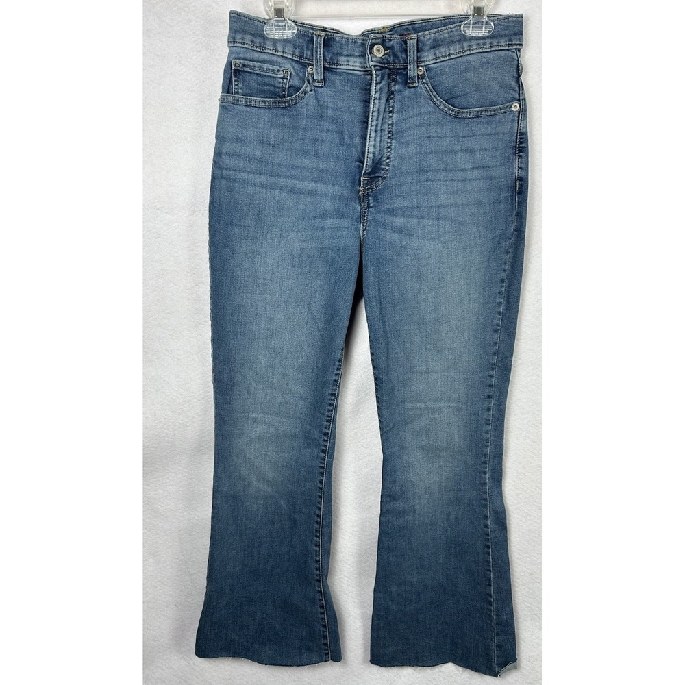 Lucky Brand High Rise Stevie Flare Jeans Womens 10/30 Med Wash Denim Stretch